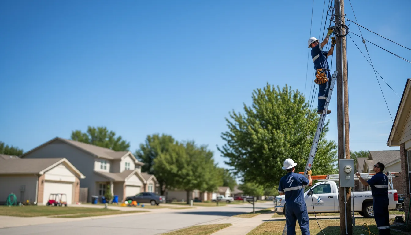Residential electrician providing installation services in Canon, GA